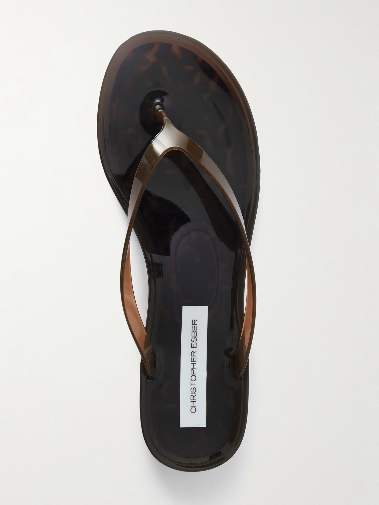 Christopher Esber Jo Pvc Flip Flops In Brown