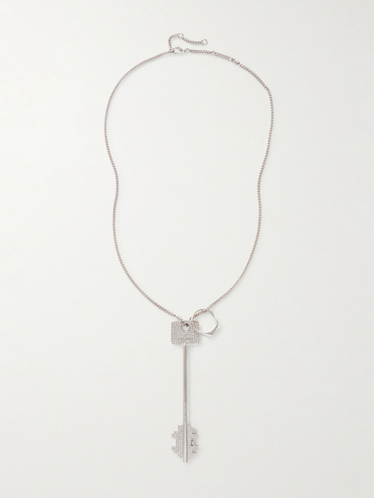 Rabanne Silver-tone Crystal Necklace In Metallic