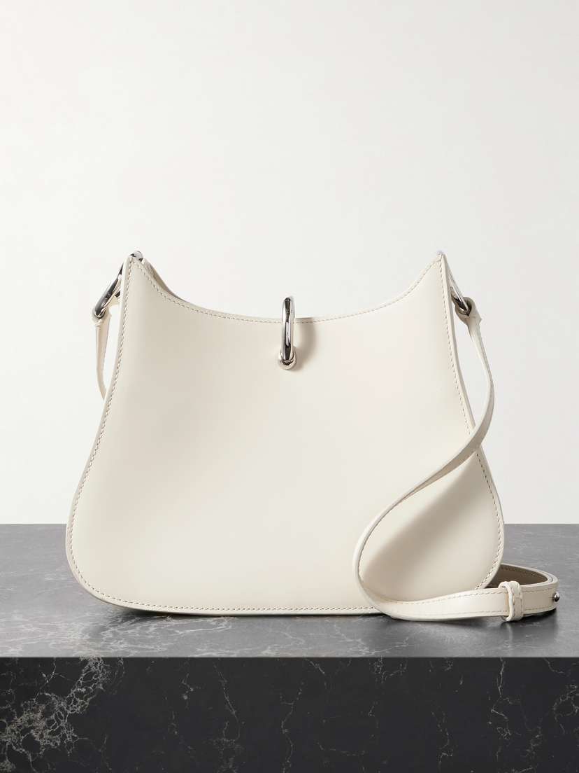 Rabanne Ring Medium Embellished Leather Shoulder Bag