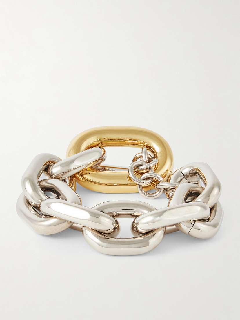 Rabanne Silver- And Gold-tone Bracelet