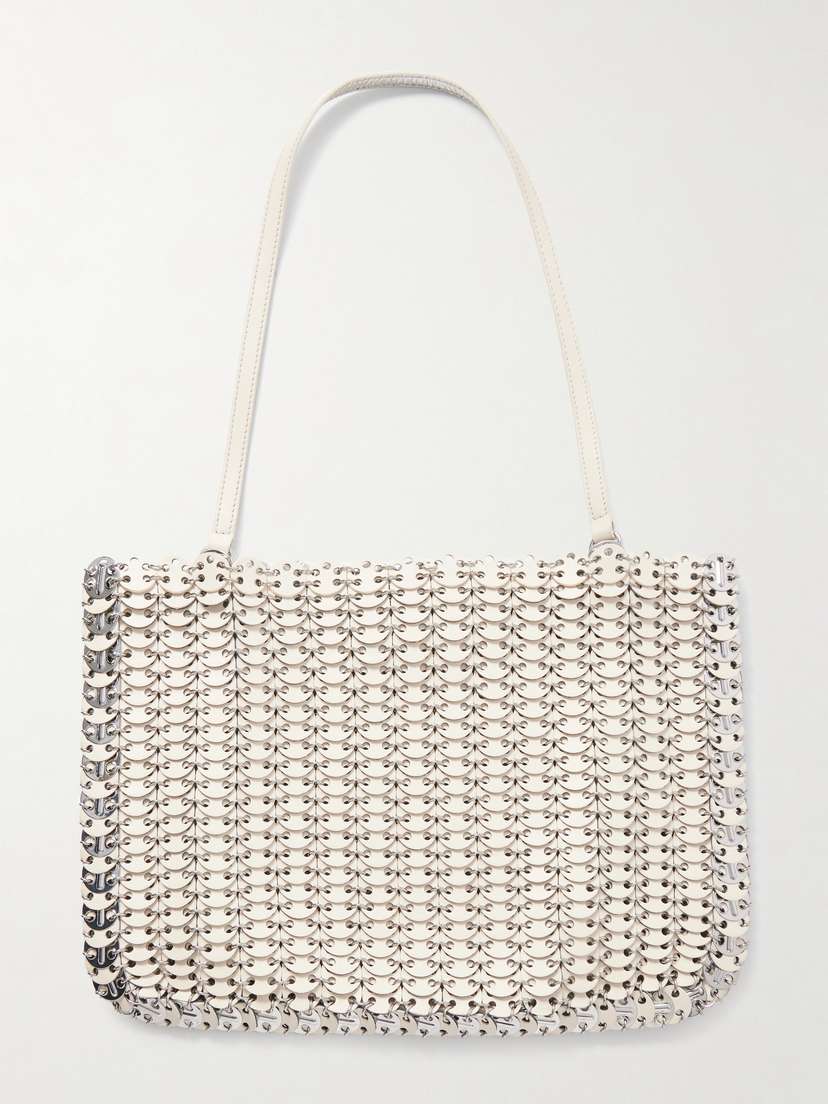 Rabanne Reversible Chainmail-embellished Leather Shoulder Bag