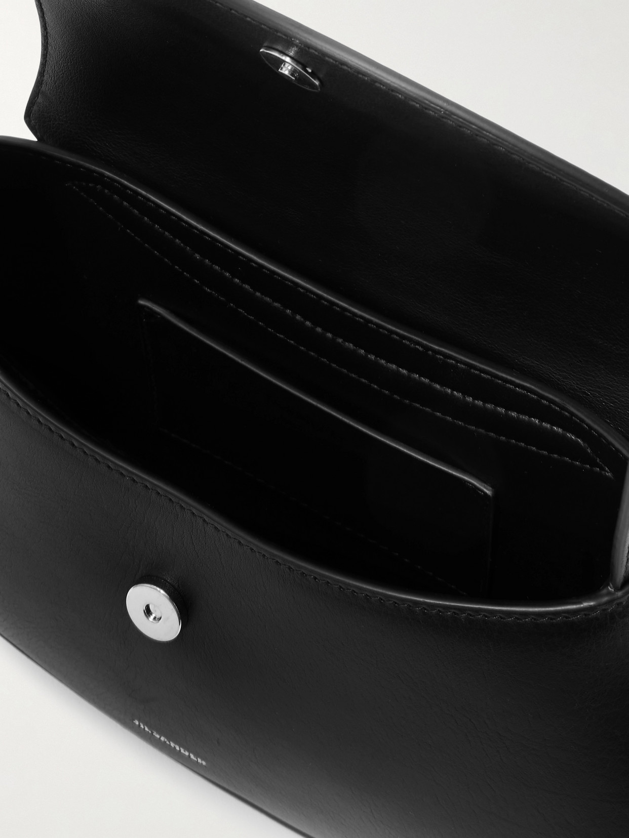 Jil Sander Small Crossbody Bag Adjustable Strap In Black