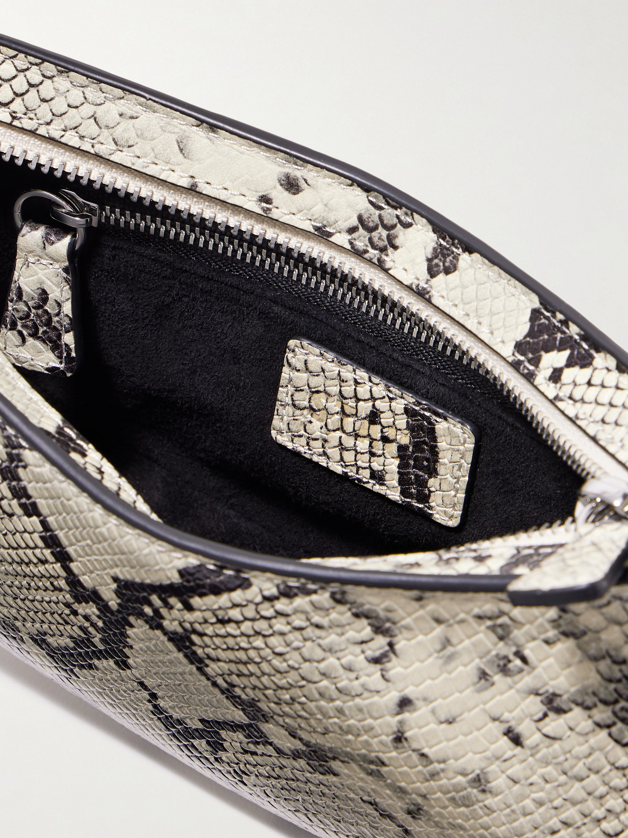 Staud Ollie Snake-effect Leather Shoulder Bag In Animal Print