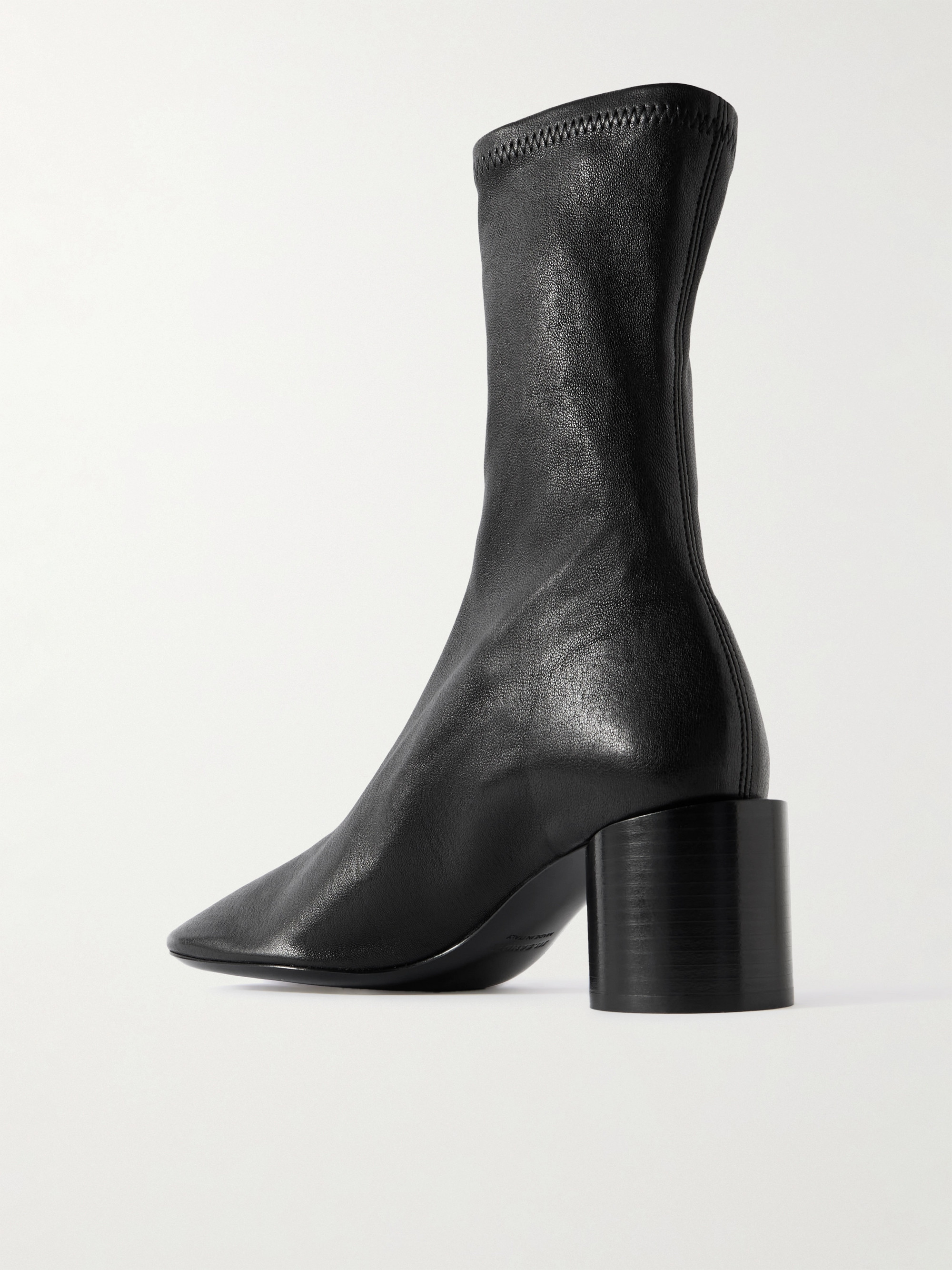Jil Sander Textured-leather ankle boots