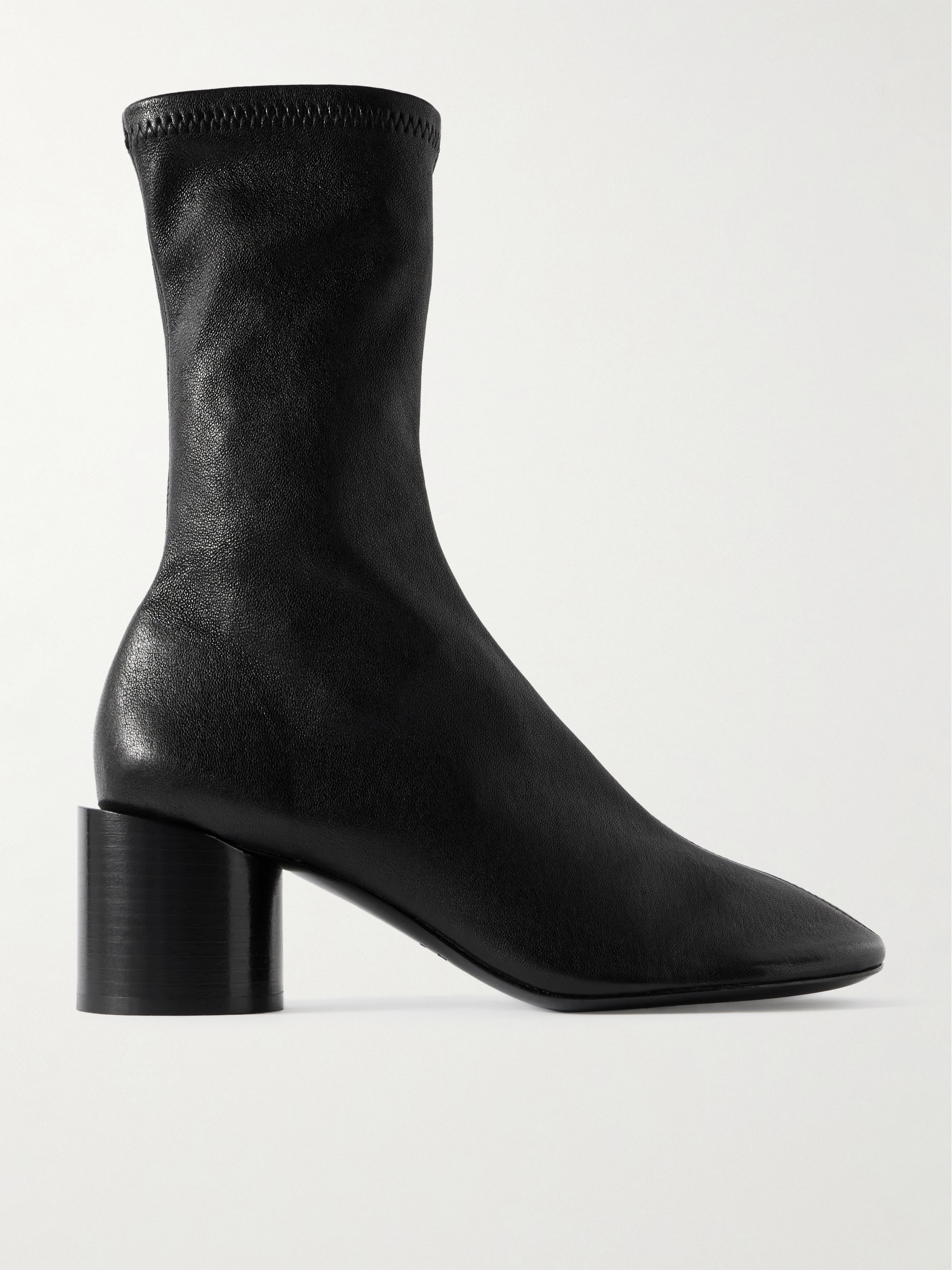 Jil Sander Textured-leather ankle boots