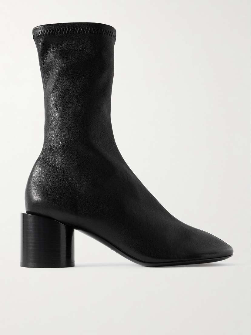 Jil Sander Textured-leather Ankle Boots