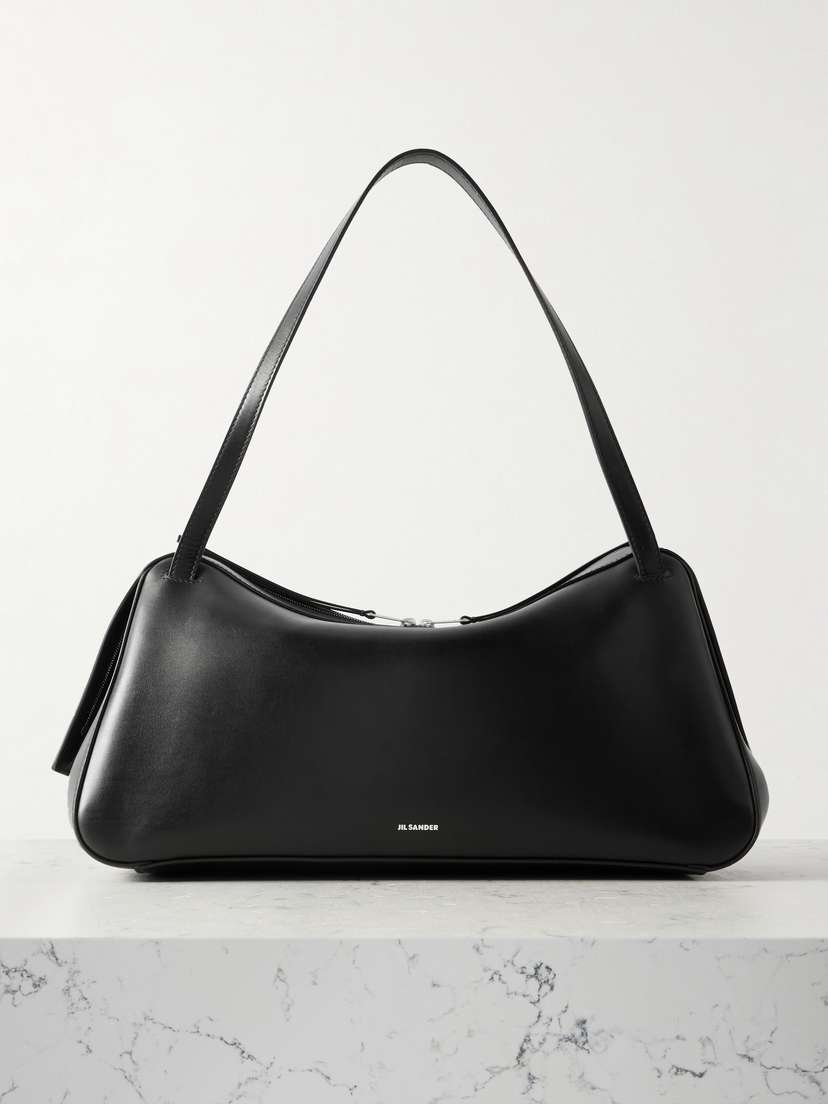 Jil Sander Dune Leather Shoulder Bag