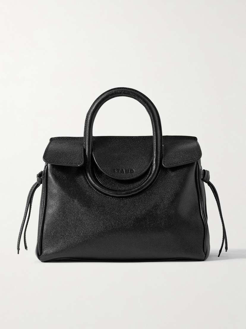Staud Maude Mini Textured-leather Tote