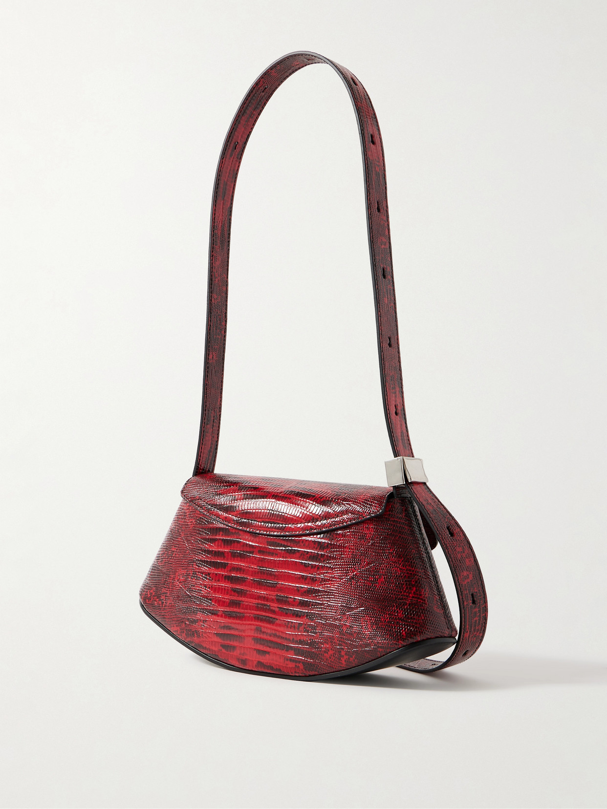 Jil Sander Small Leather Shoulder Bag In Red