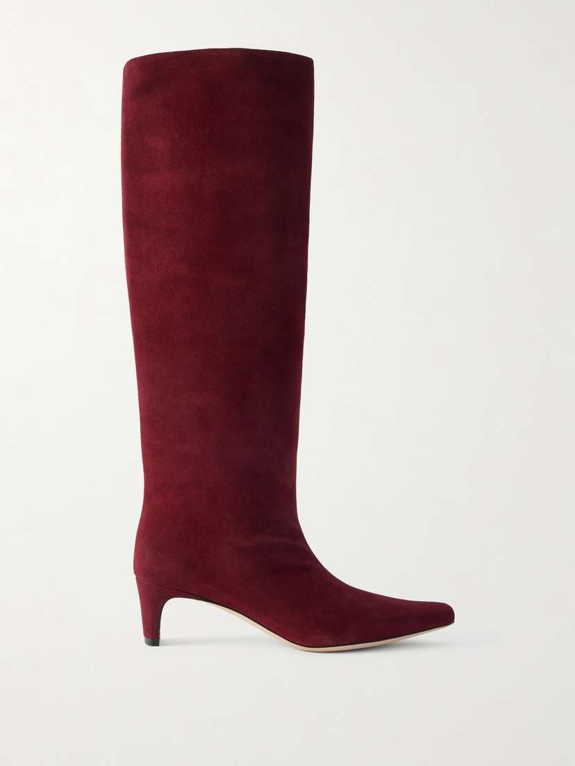 Staud Wally Suede Knee Boots