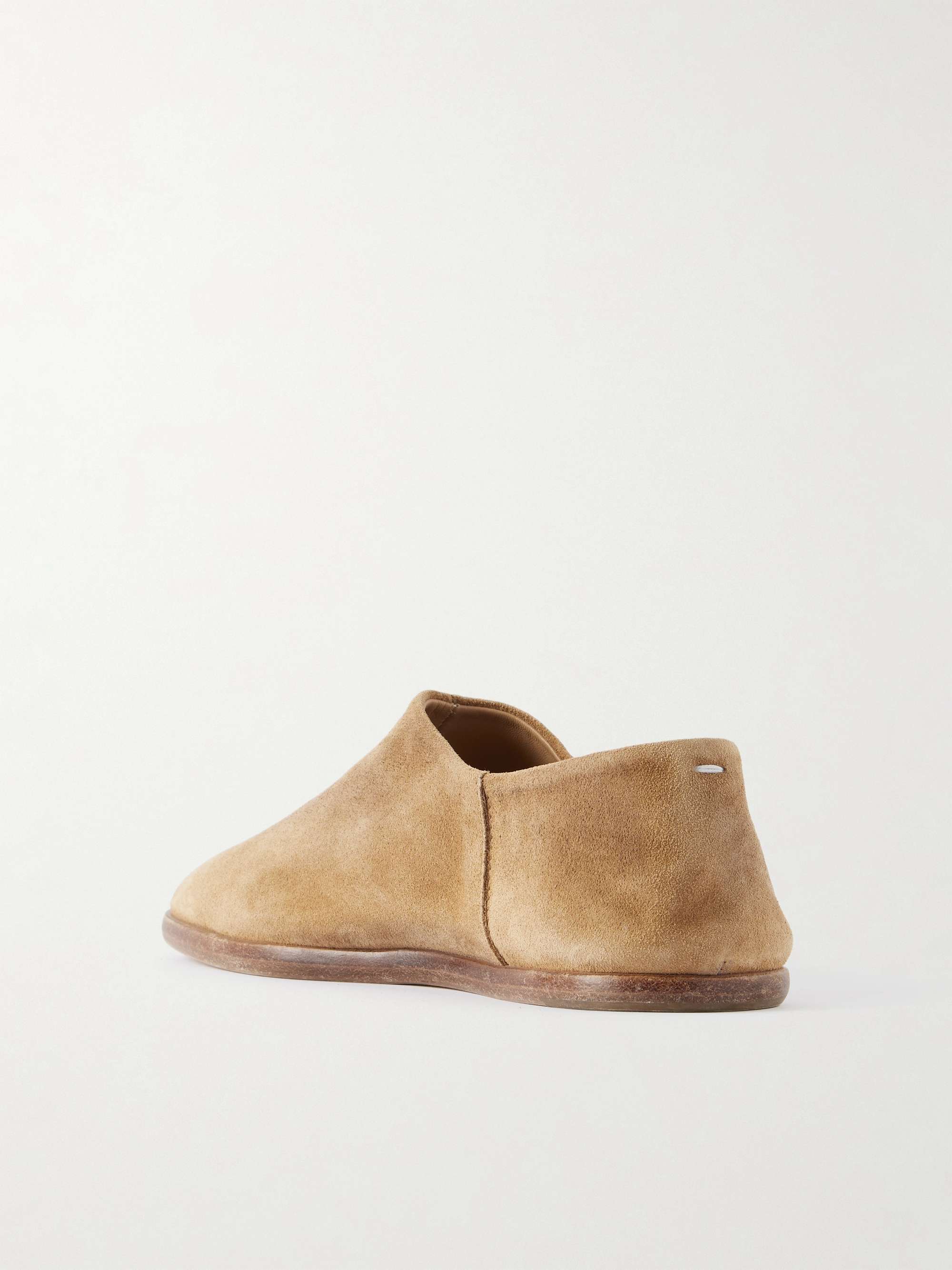 MAISON MARGIELA Split-toe leather collapsible-heel loafers