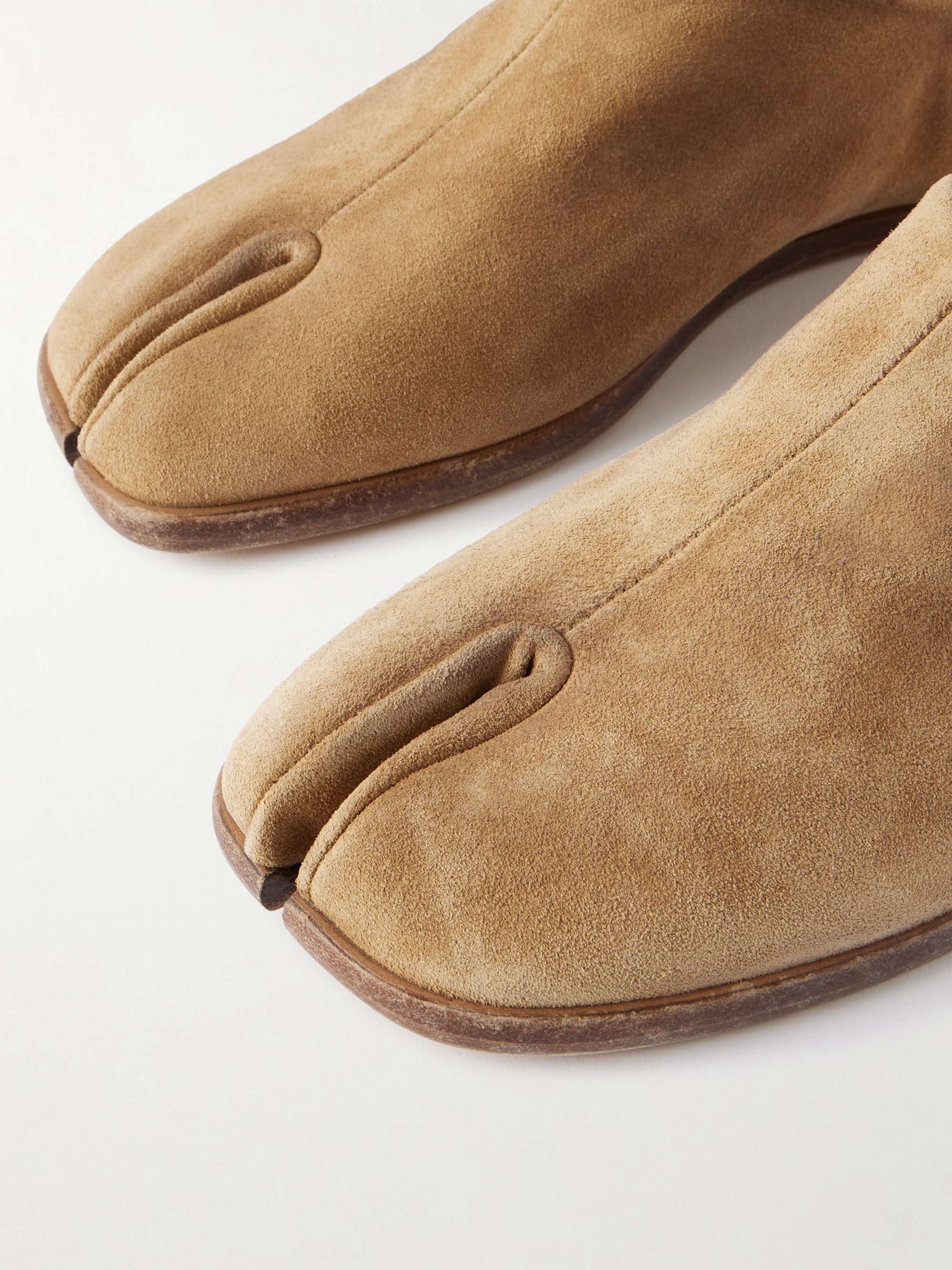MAISON MARGIELA Split-toe leather collapsible-heel loafers