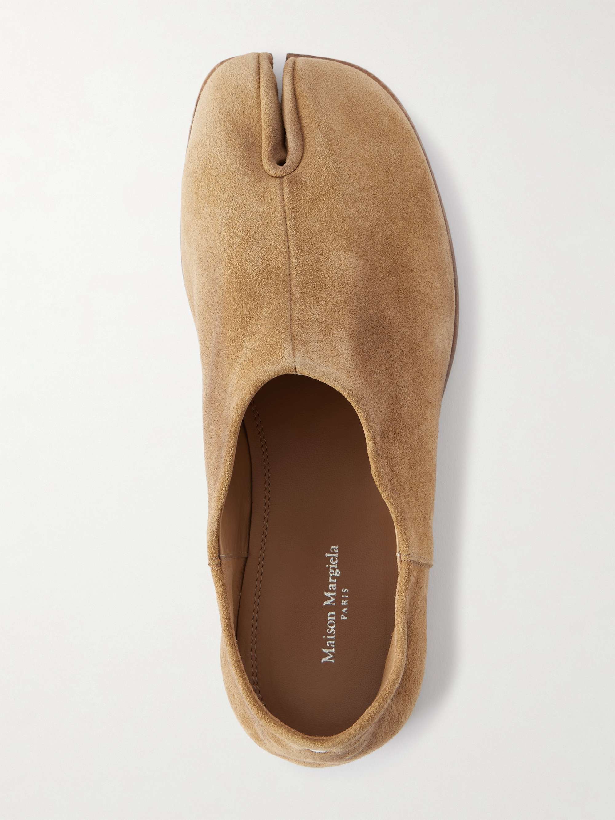MAISON MARGIELA Split-toe leather collapsible-heel loafers