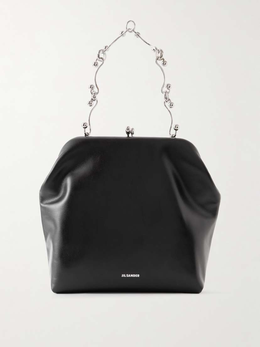 Jil Sander Goji Soft Leather Shoulder Bag