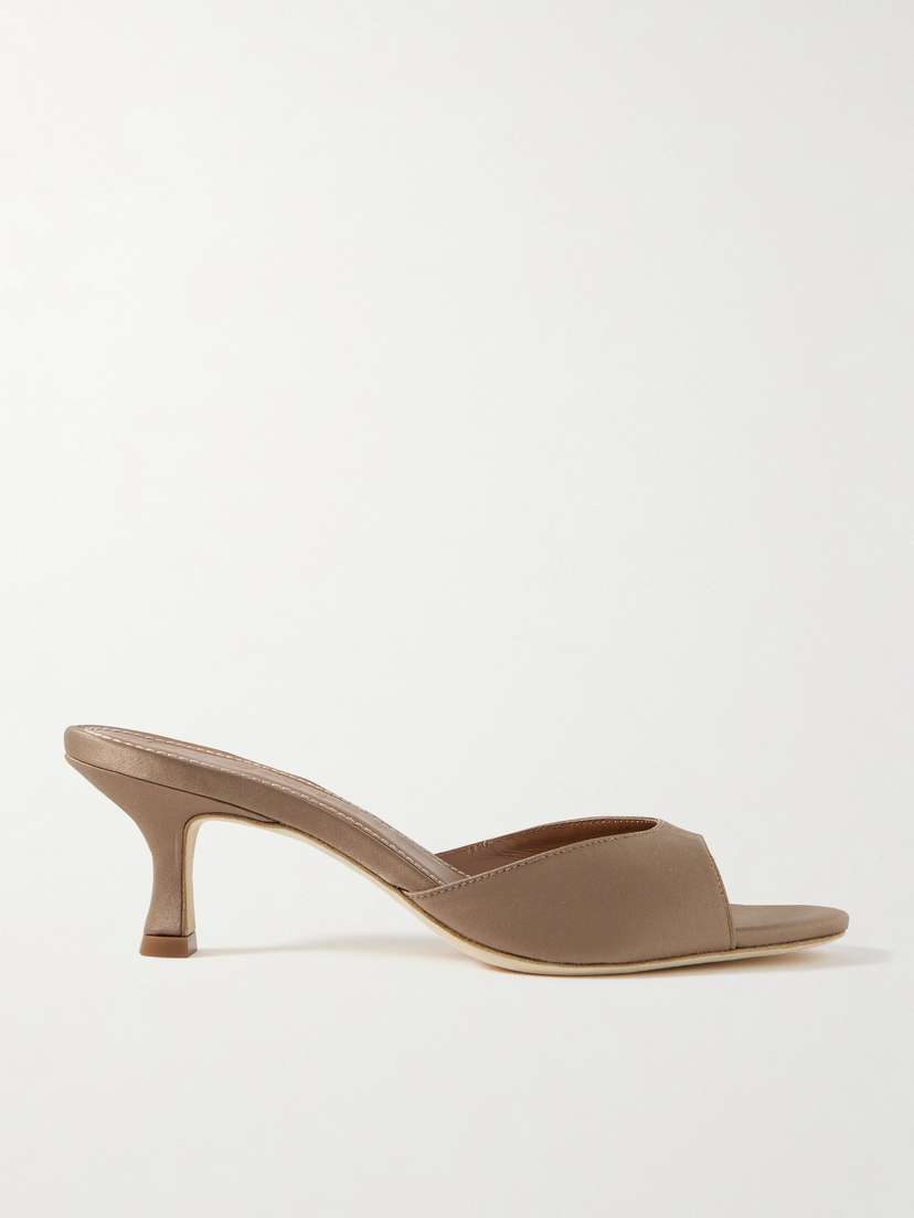 Staud Brigitte Satin Mules