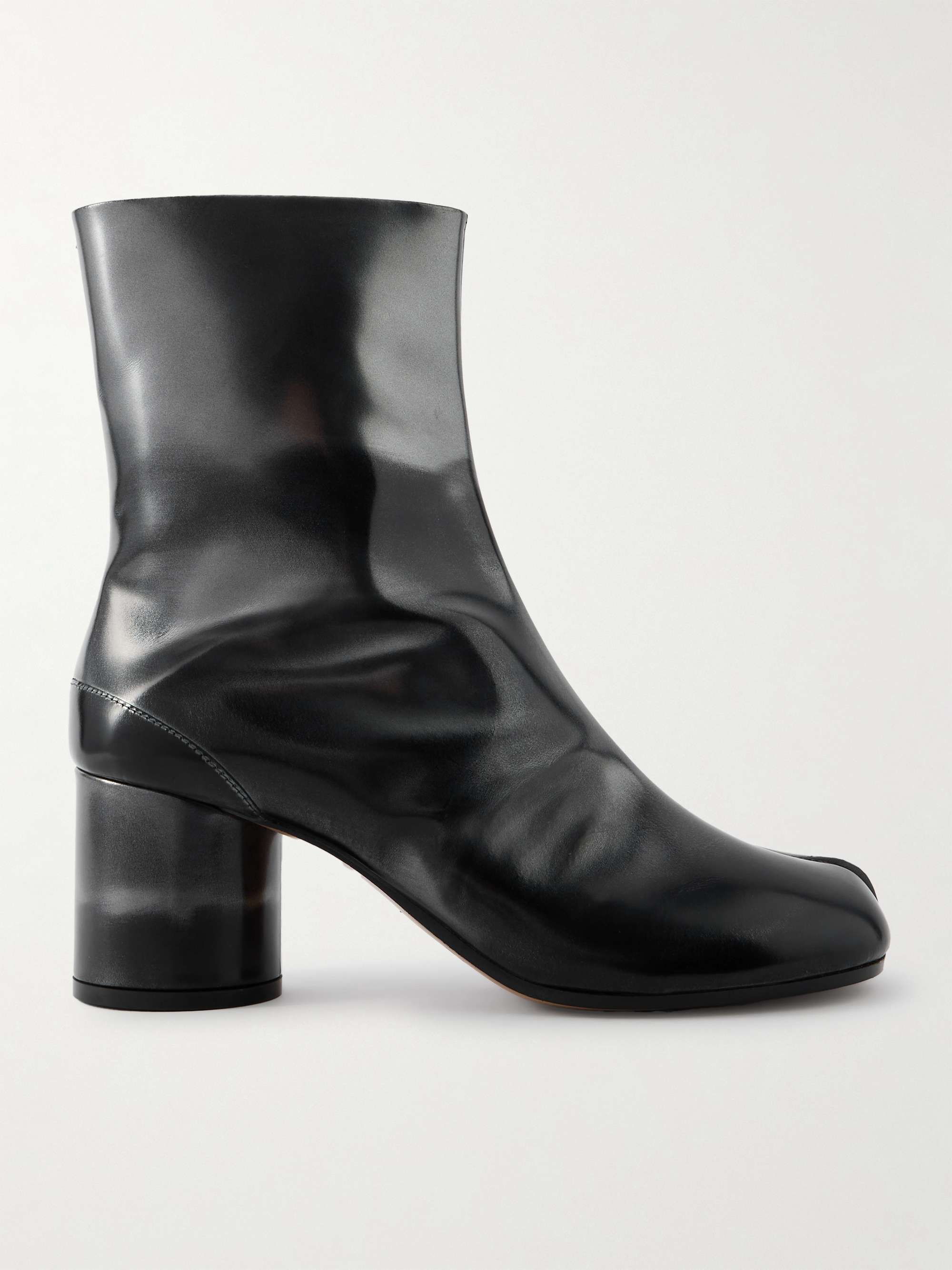 靴 Maison Margiela Made in ITALY Tabi boots MAISON MARGIELA Tabi split-toe metallic leather ankle boots