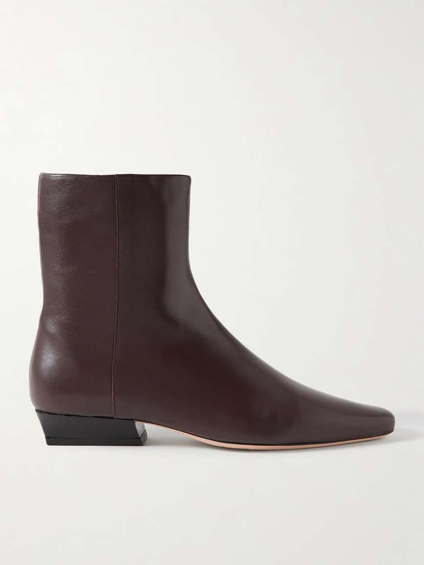 Staud Wally Leather Ankle Boots