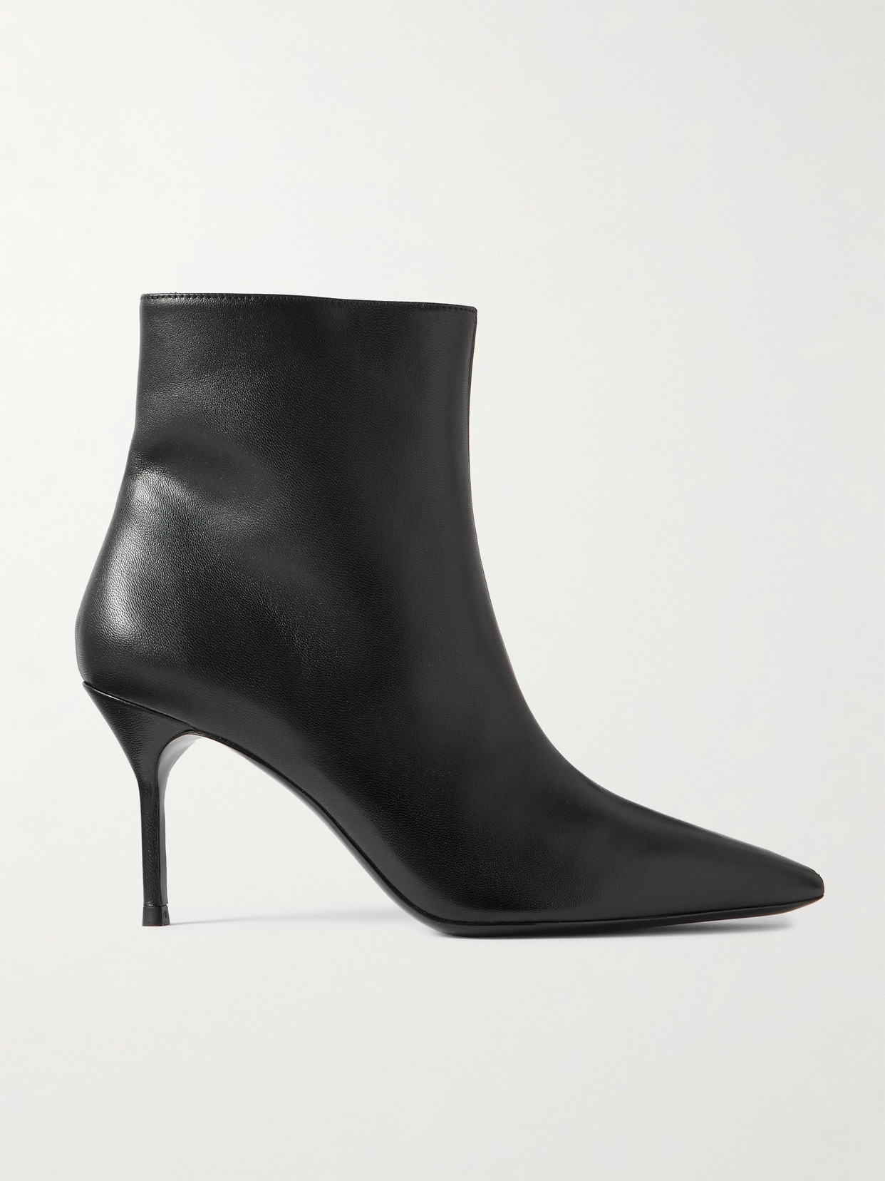 Staud Sebastian Leather Ankle Boots In Black