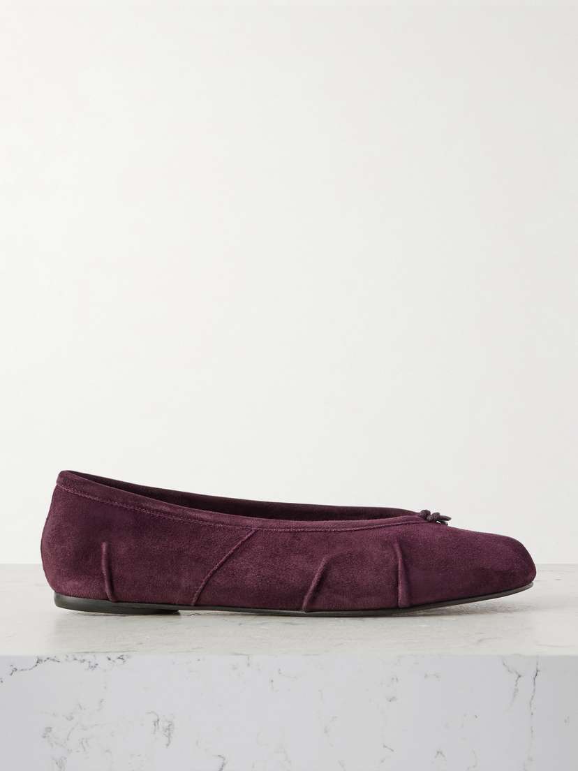 Maison Margiela Tabi Split-toe Suede Ballet Flats