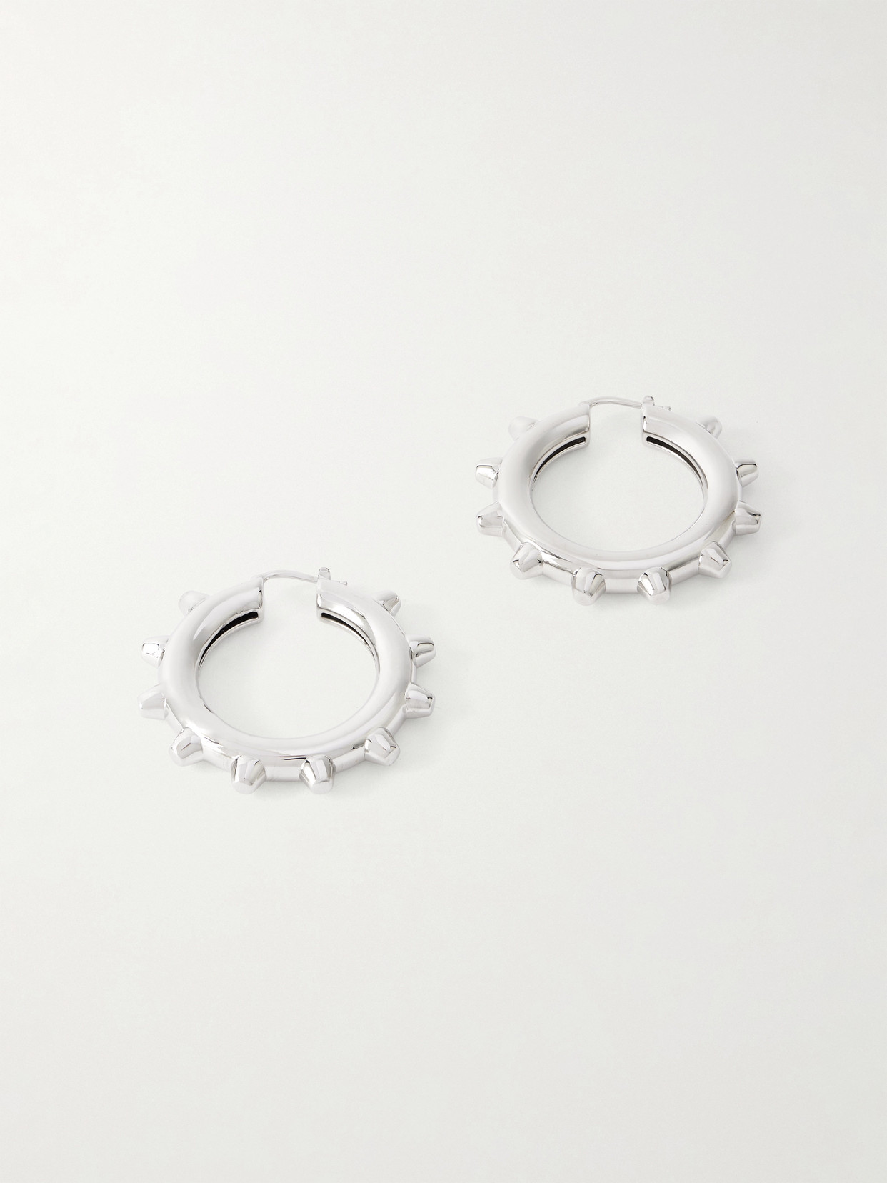 Jil Sander Silver-tone Hoop Earrings