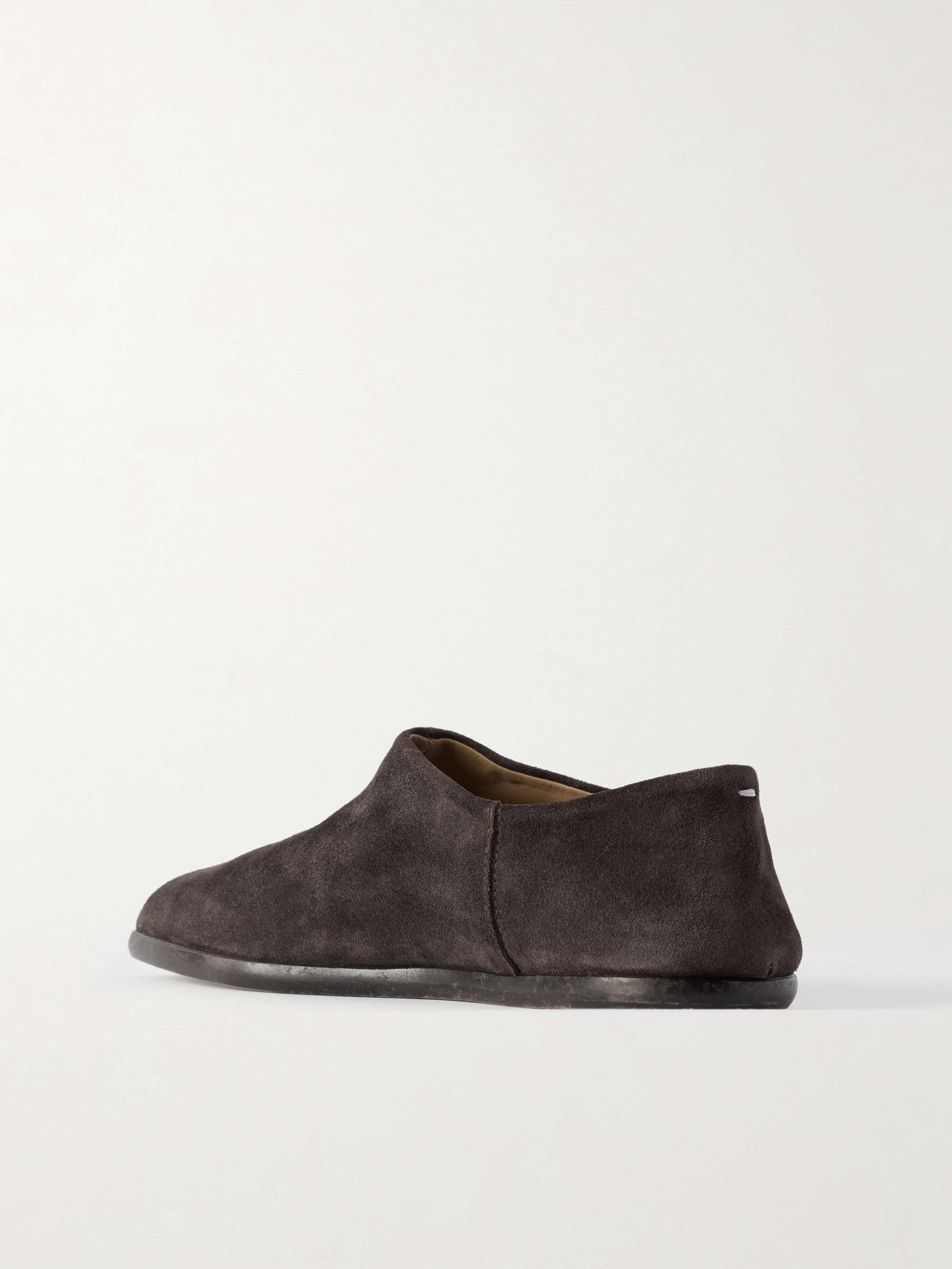 MAISON MARGIELA Split-toe leather collapsible-heel loafers