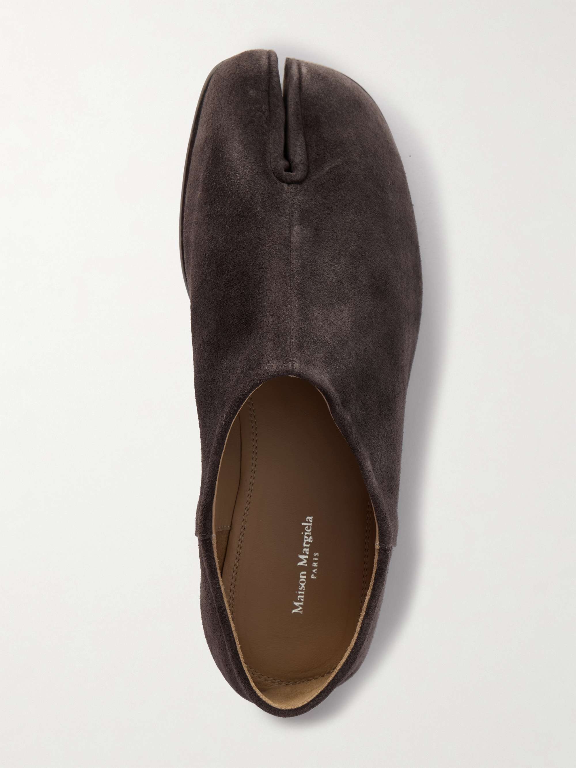 MAISON MARGIELA Split-toe leather collapsible-heel loafers