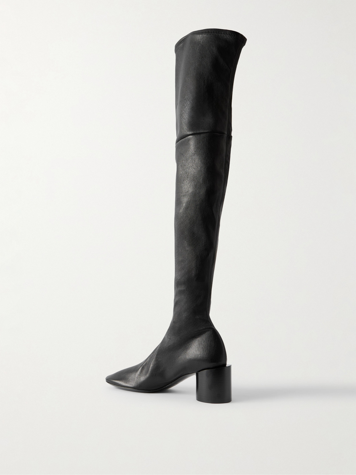 Jil Sander Leather Over-the-knee Boots In Black