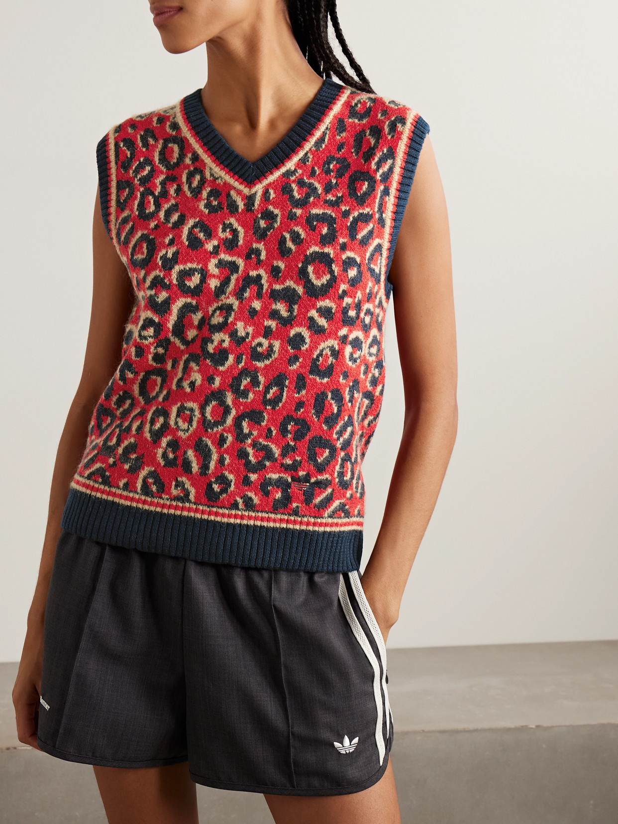 Adidas Originals + Wales Bonner Jacquard-knit Vest In Multi