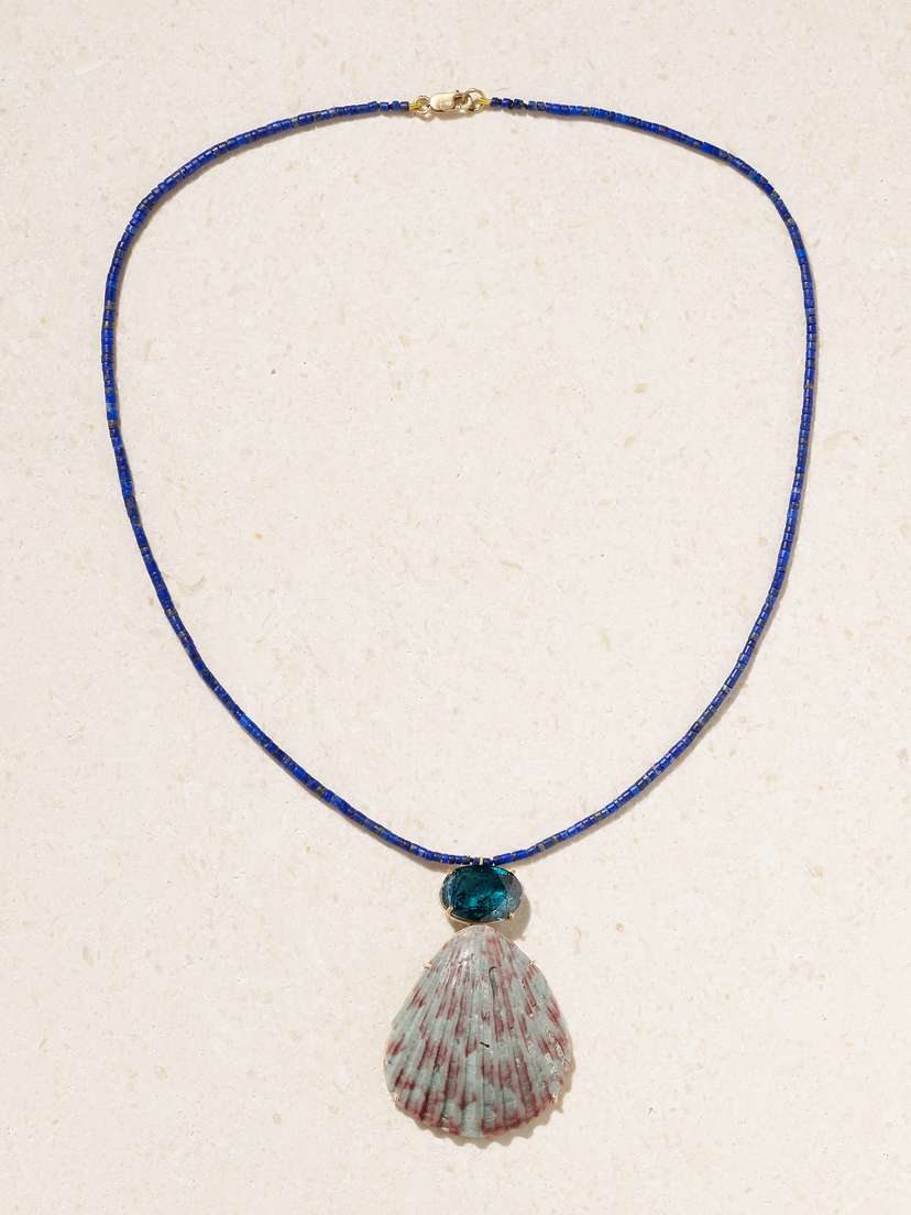 Marisa Klass Gold Multi-stone Necklace