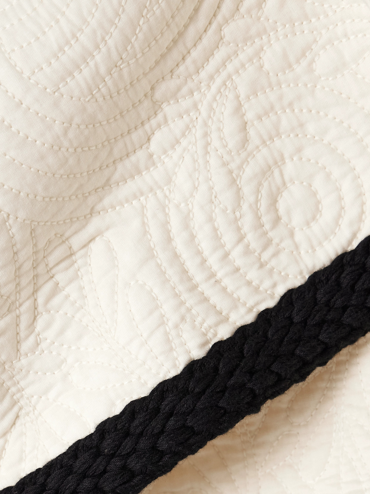 Giuliana Braid-Trimmed Quilted Cotton Mini