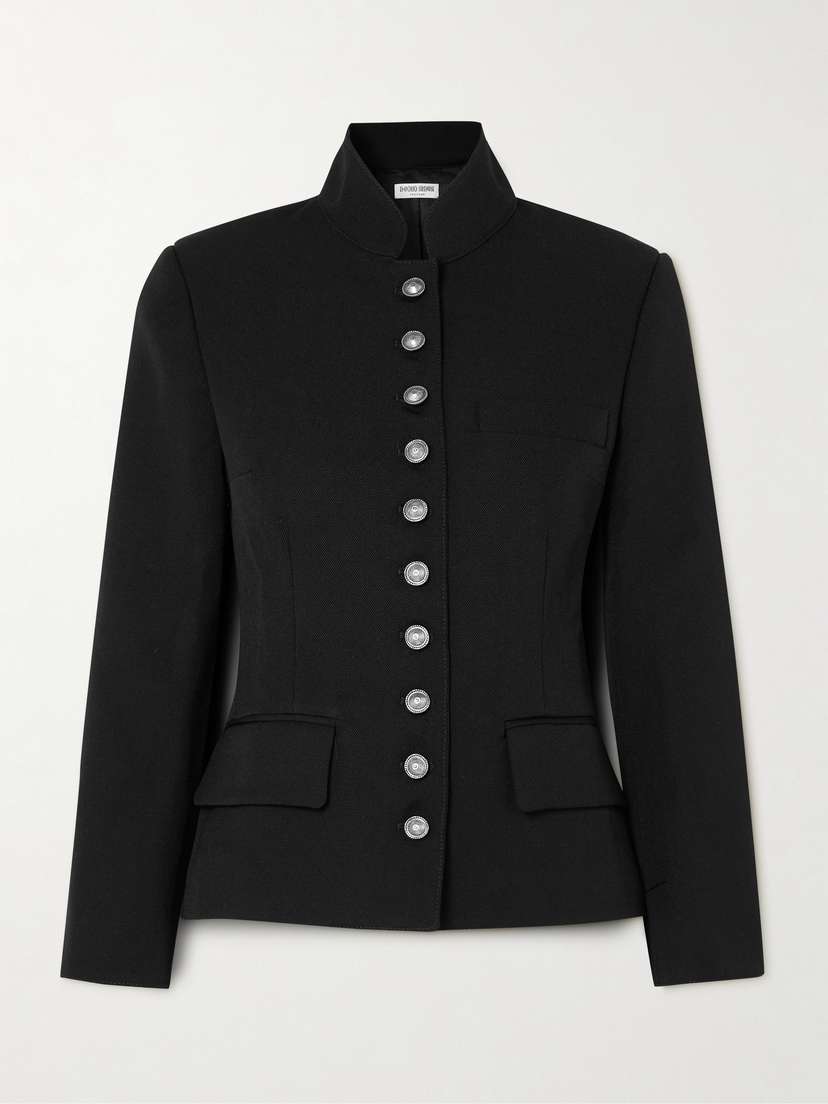 Emporio Sirenuse Tolly Embellished Wool-twill Jacket