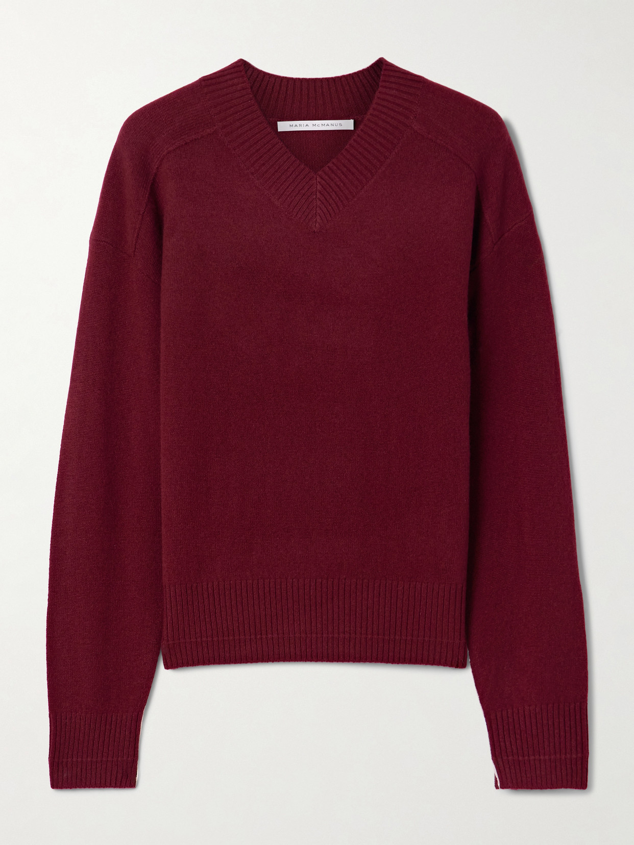 Maria Mcmanus Wool And Cashmere-blend Sweater In Red