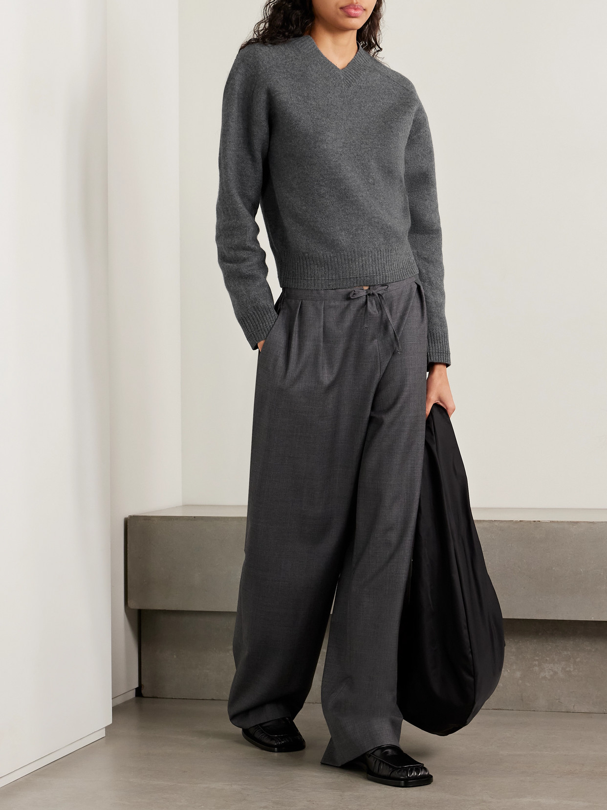 Maria Mcmanus Merino Wool Sweater In Gray