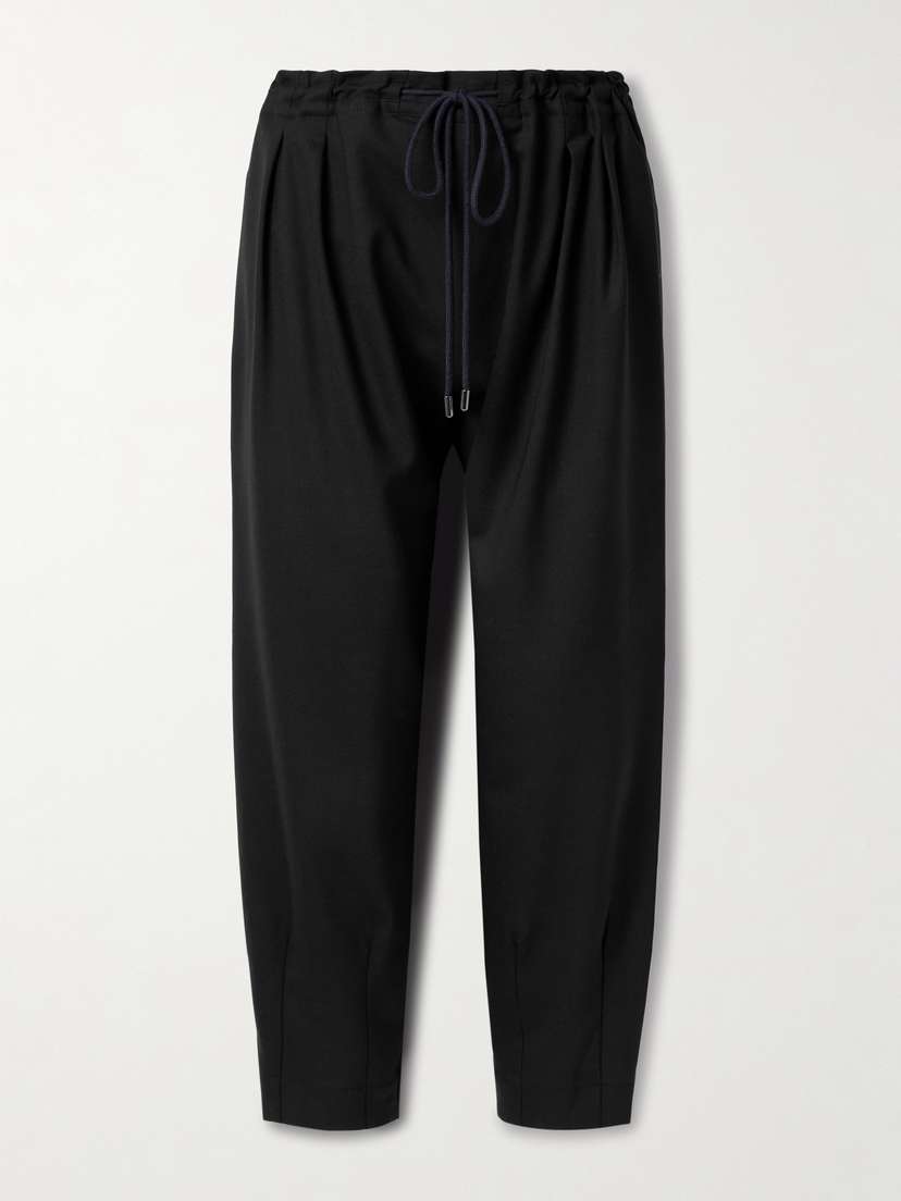 Maria McManus Pleated Wool-blend Tapered Pants