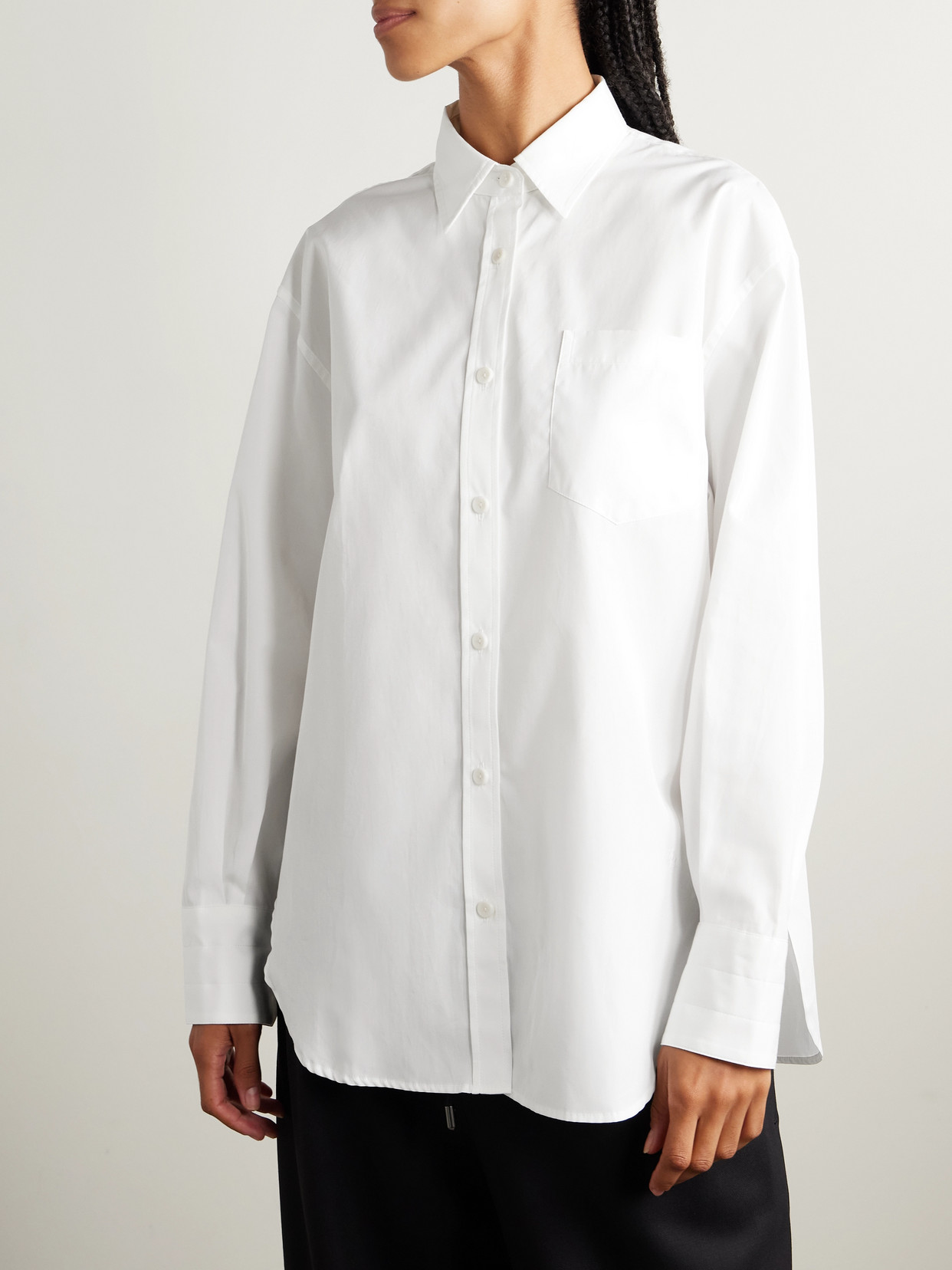 Maria Mcmanus Organic Cotton-poplin Shirt In White