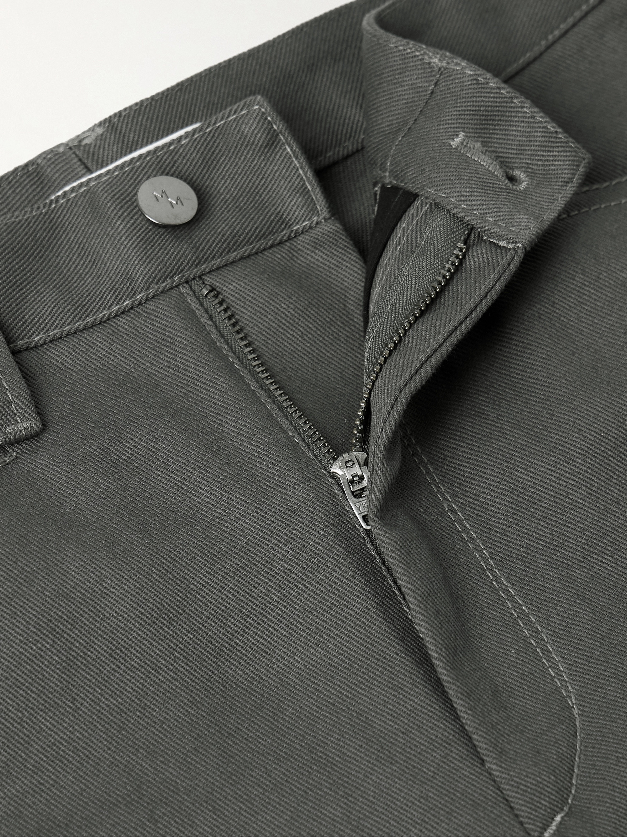 MARIA MCMANUS Bow high-rise barrel-leg organic jeans thumbnail