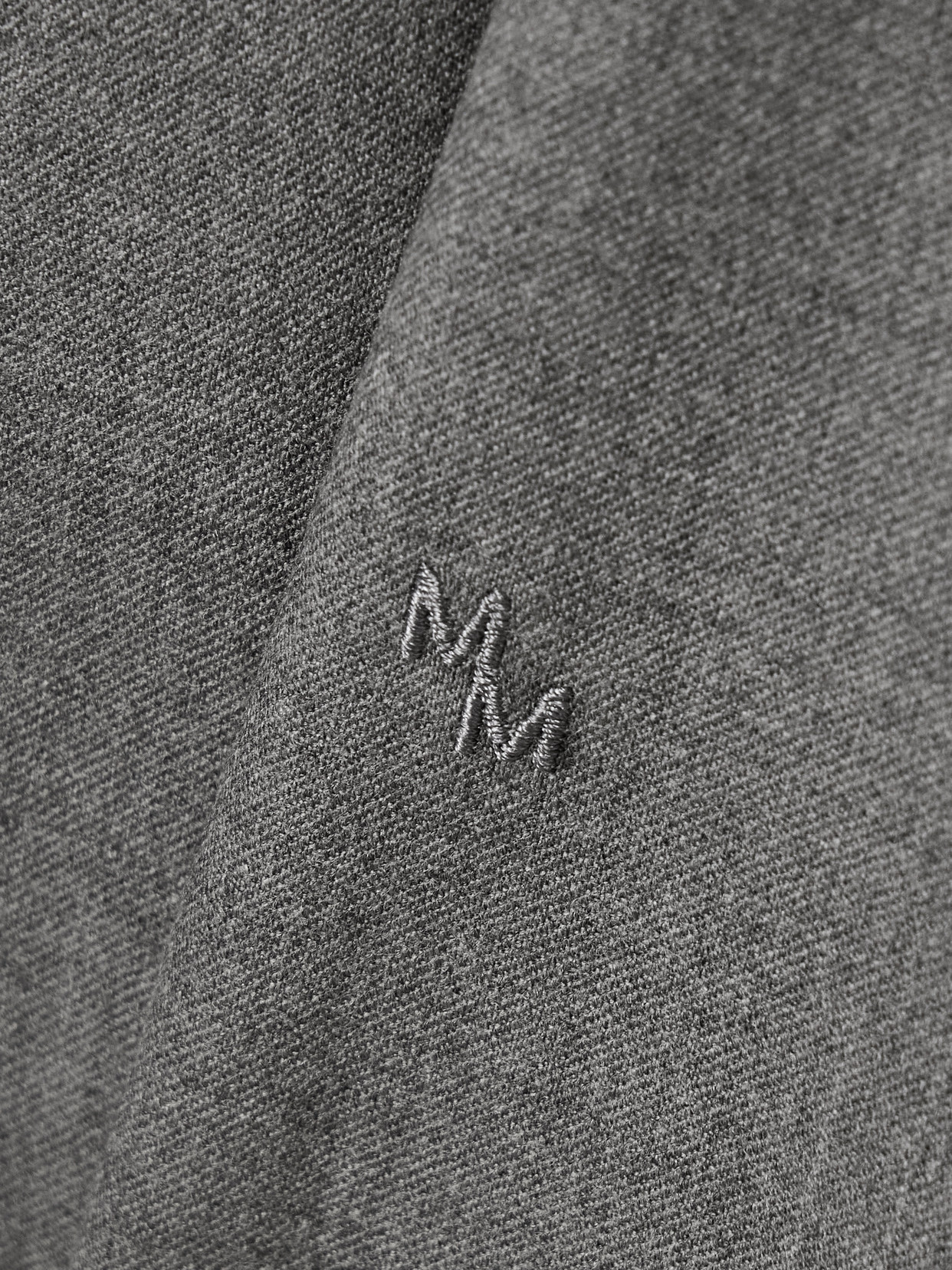 Maria Mcmanus Wool-blend Flannel Shirt In Gray