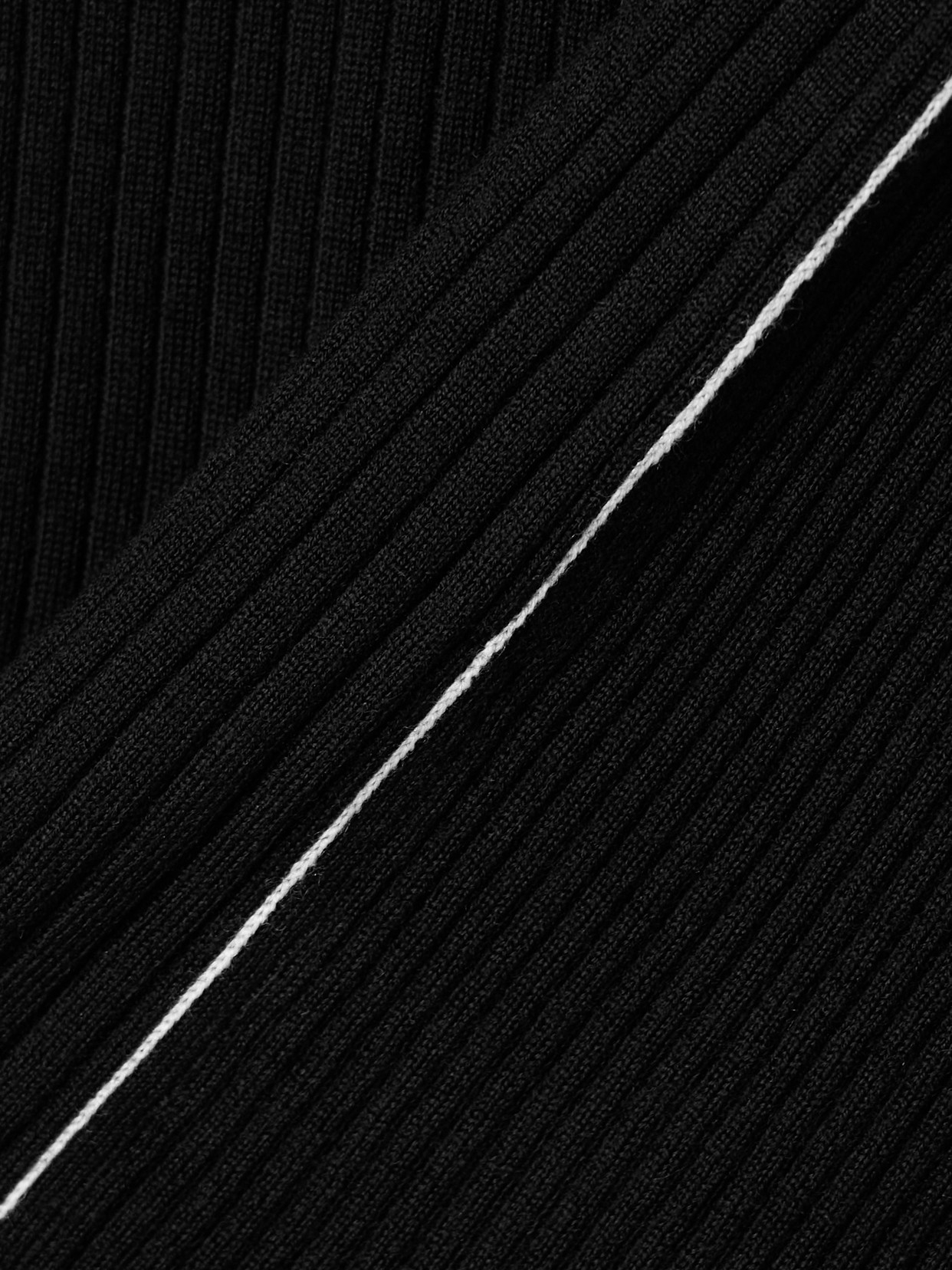 Maria Mcmanus Ribbed Merino Wool Turtleneck Sweater In Black