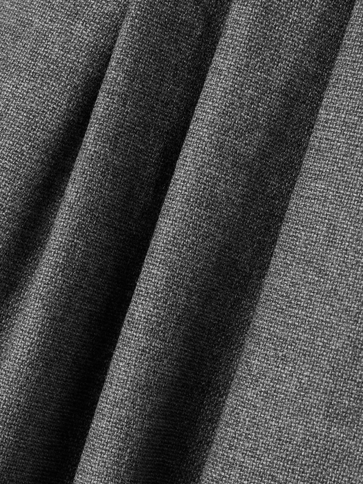 Maria Mcmanus Pleated Stretch-wool And Cashmere-blend Tweed Midi Skirt In Gray
