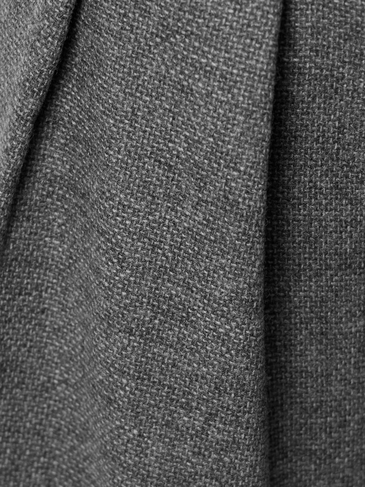Maria Mcmanus Pleated Stretch-wool And Cashmere-blend Tweed Tapered Pants In Gray