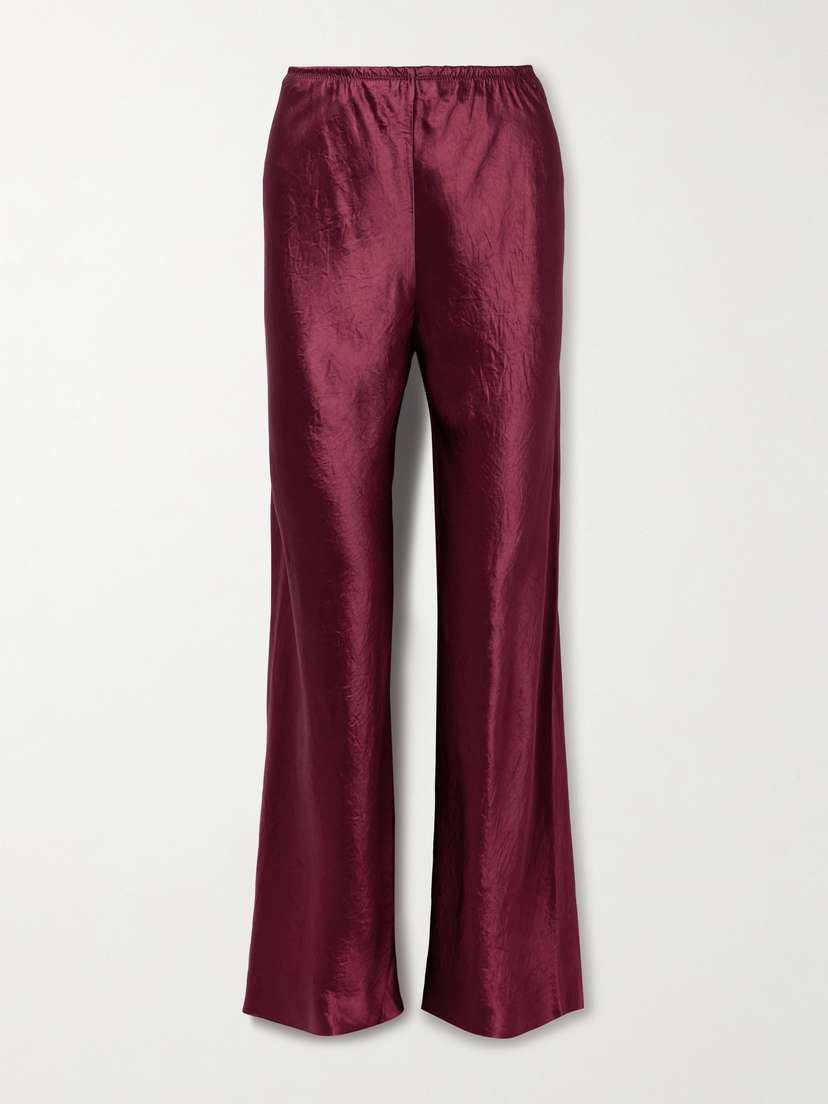 Maria McManus Crinkled-satin Pants