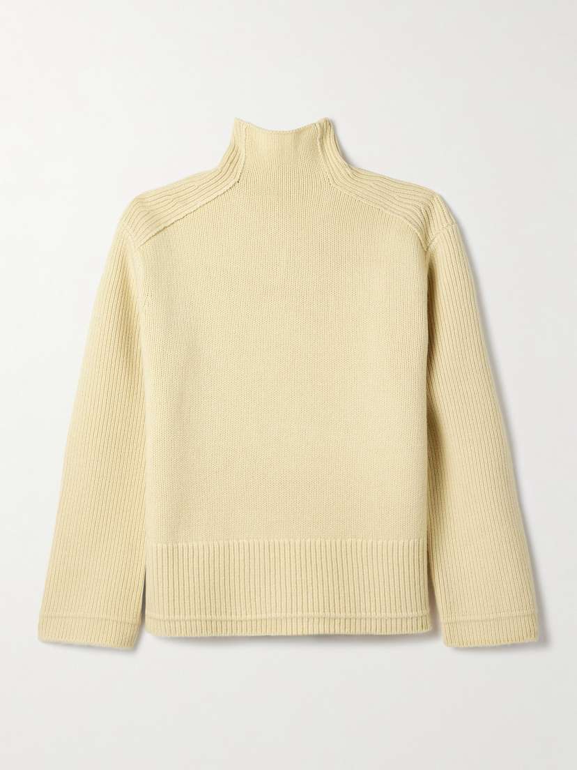 Maria McManus Ribbed Wool And Cashmere-blend Turtleneck Sweater