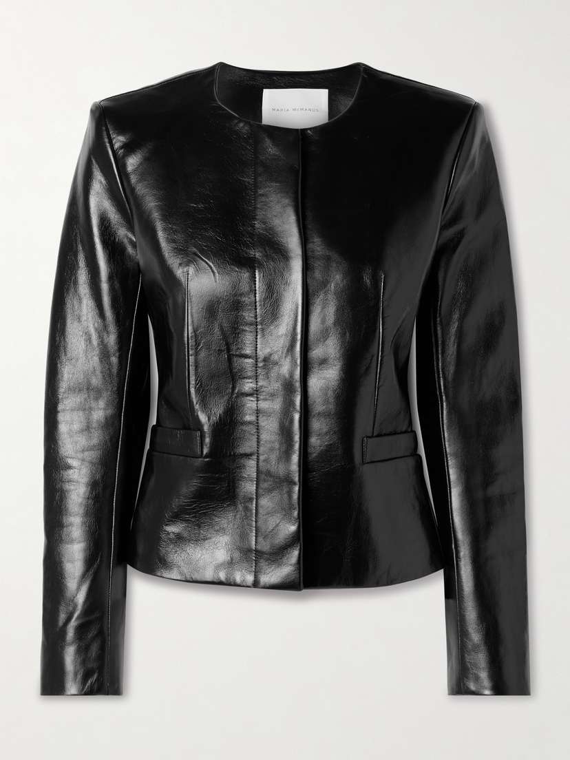 Maria McManus Crinkled-leather Jacket