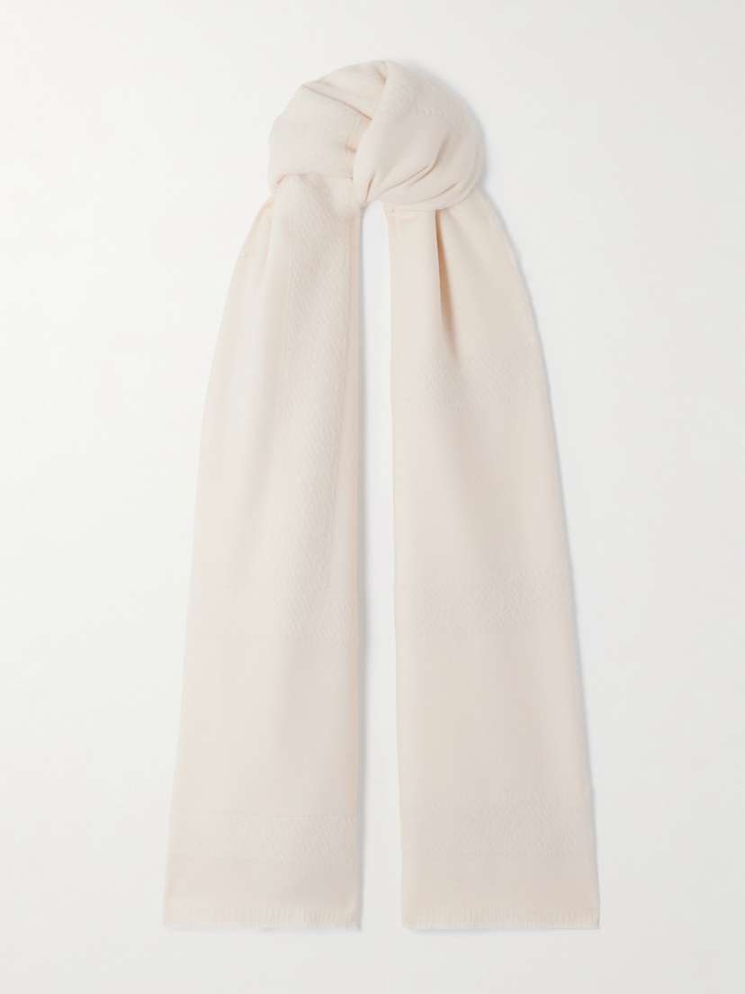 TOTEME Intarsia-knit Wool-blend Scarf