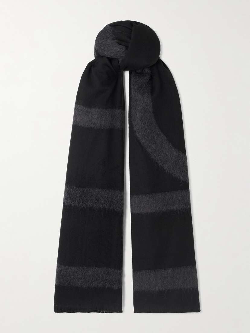 TOTEME Intarsia-knit Wool-blend Scarf