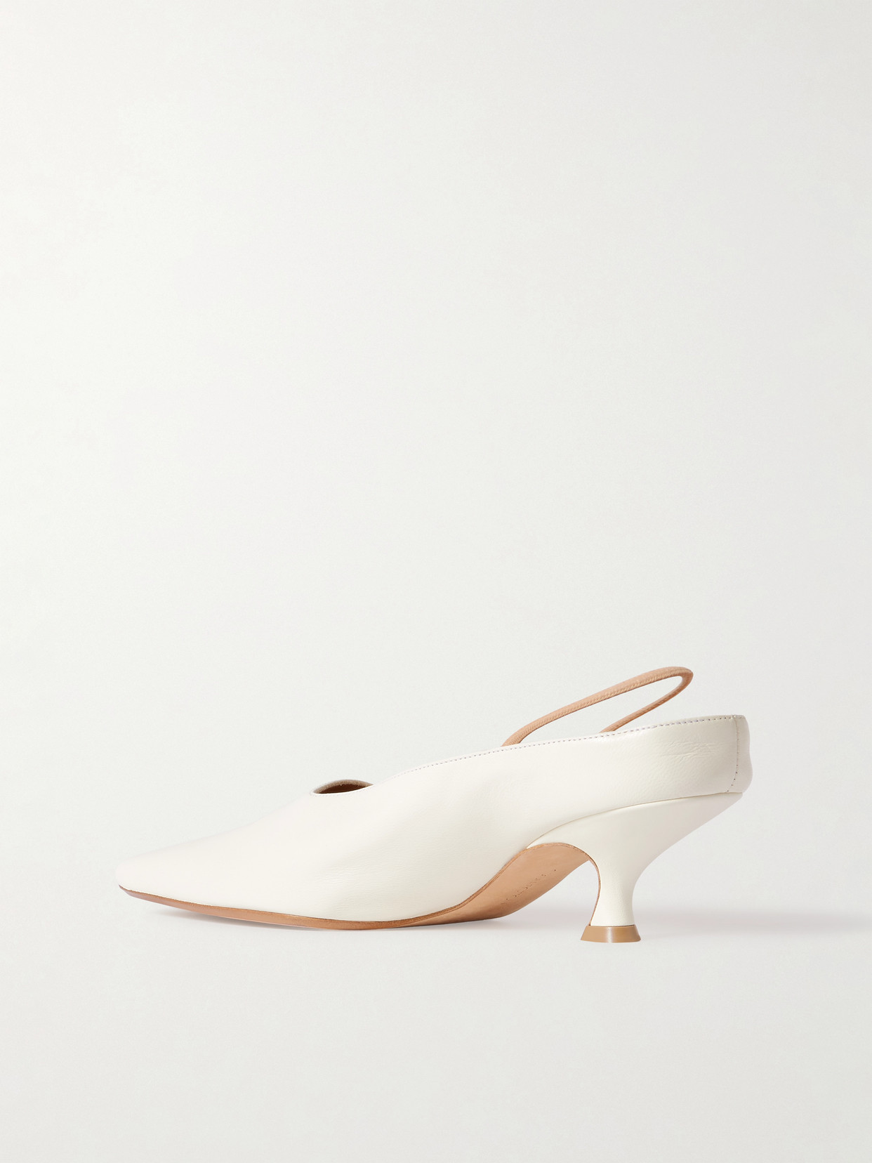 Calvin Klein Collection Anna Convertible Leather Mules In White
