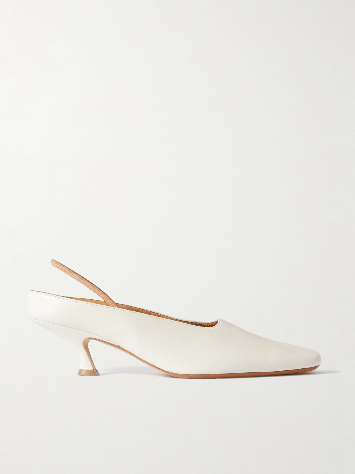 Calvin Klein Collection Anna Convertible Leather Mules In White