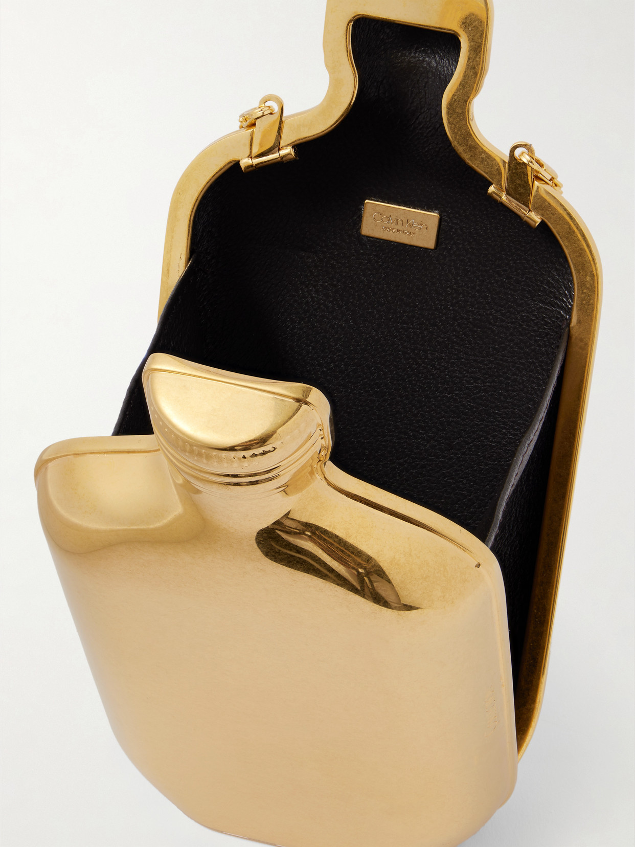 Calvin Klein Collection The One Gold-tone Clutch In Gold