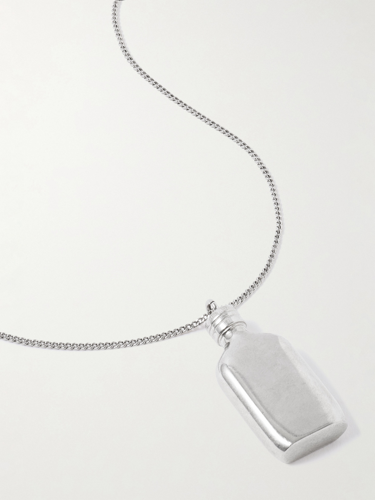 Calvin Klein Collection Silver-tone Necklace In Metallic