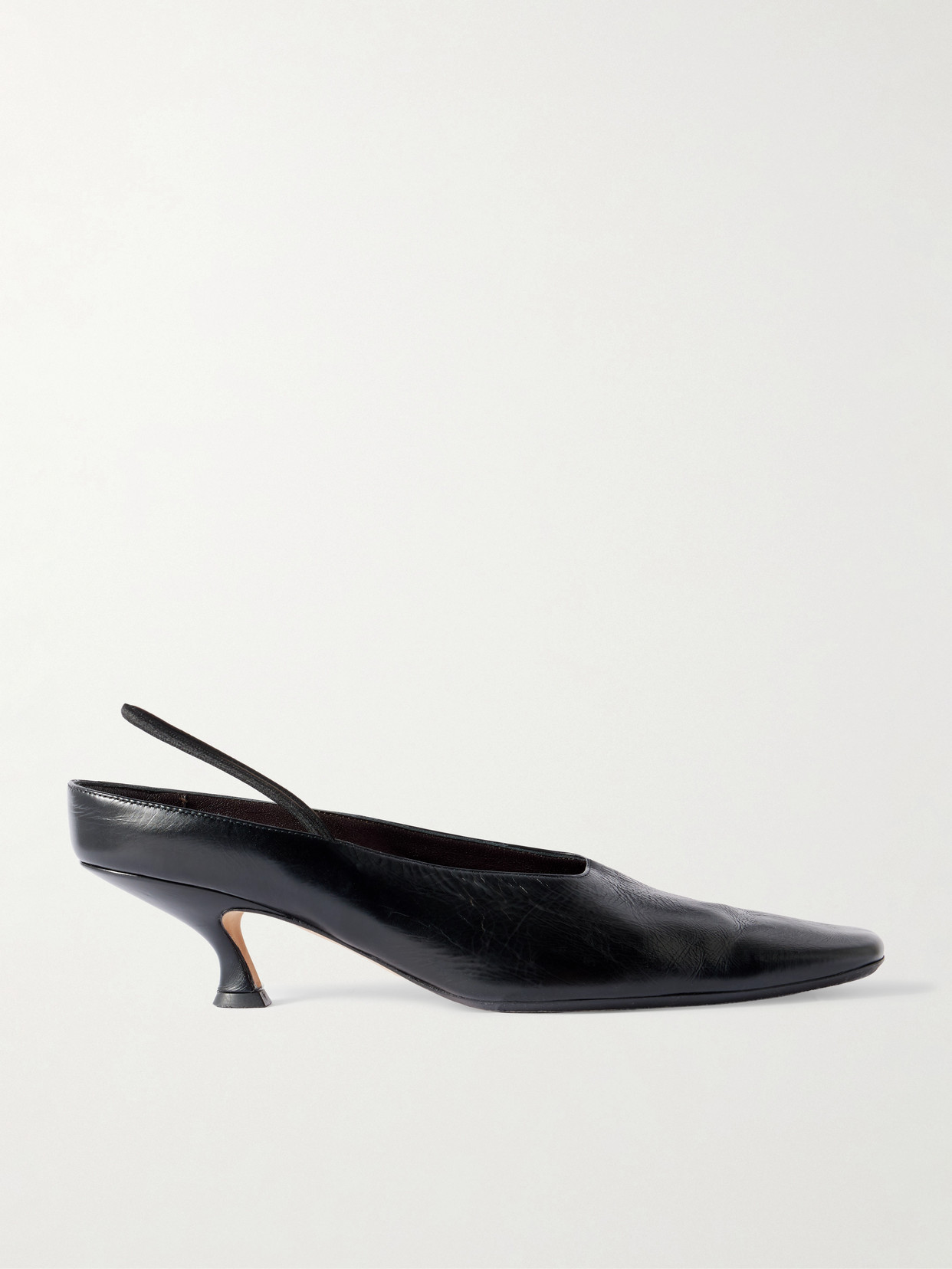 Calvin Klein Collection Anna Convertible Leather Mules In Black